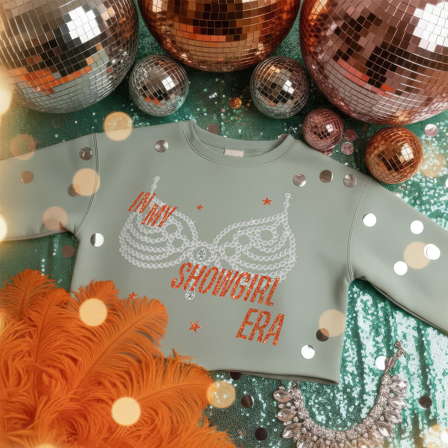 Showgirl Crop Sweatshirt