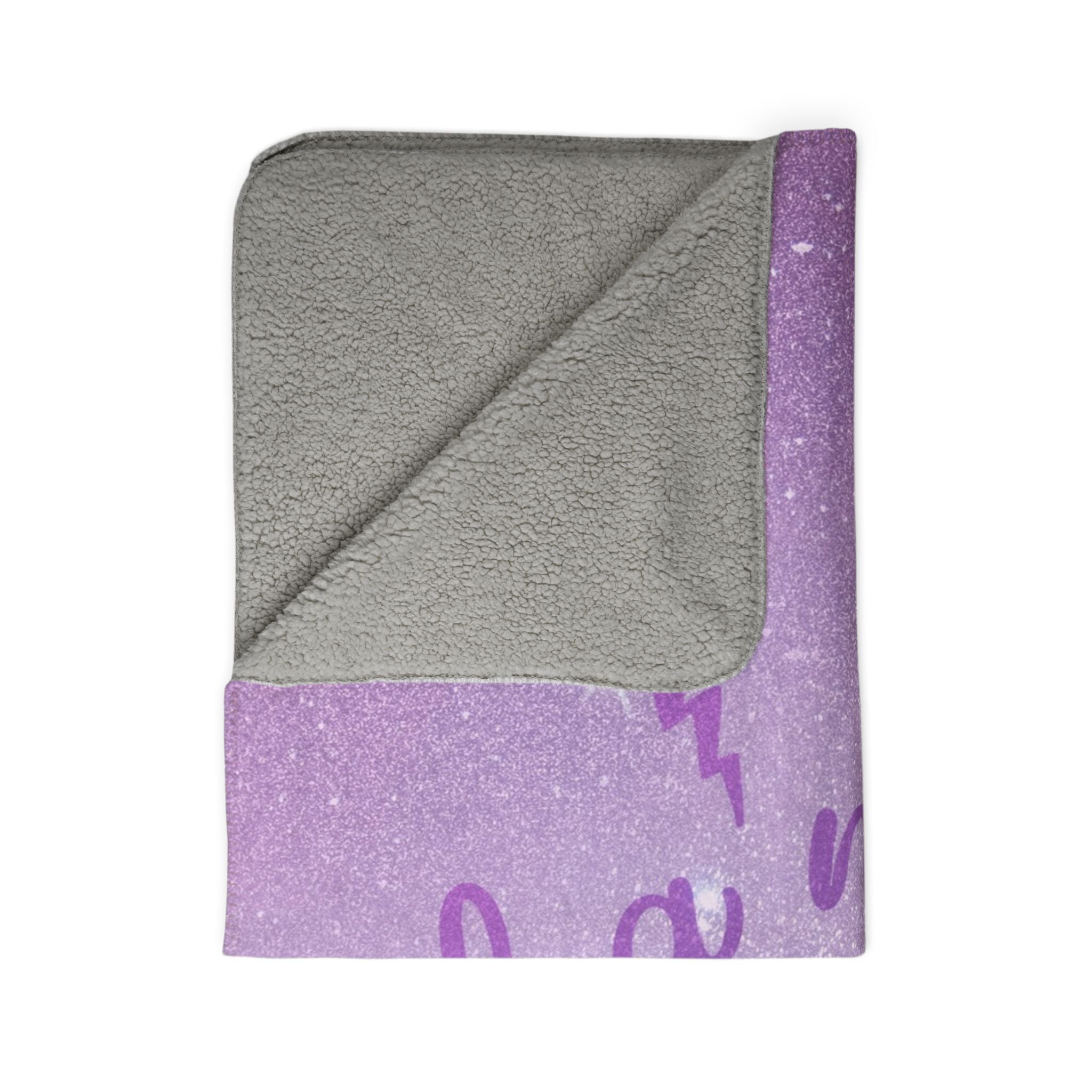 Dancing Through the Lightning Strikes Fleece Sherpa Blanket - Dear Ivy Design Studio