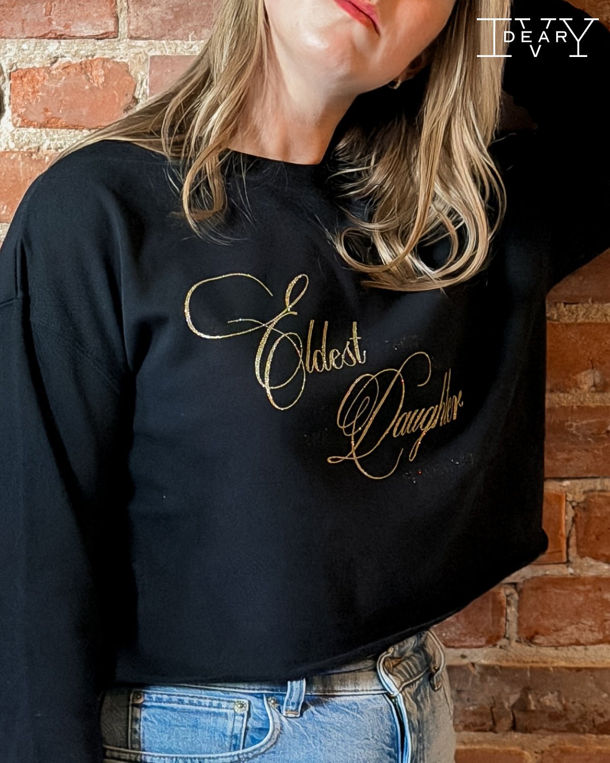 Eldest Daughter Crop Sweatshirt - Dear Ivy Design Studio