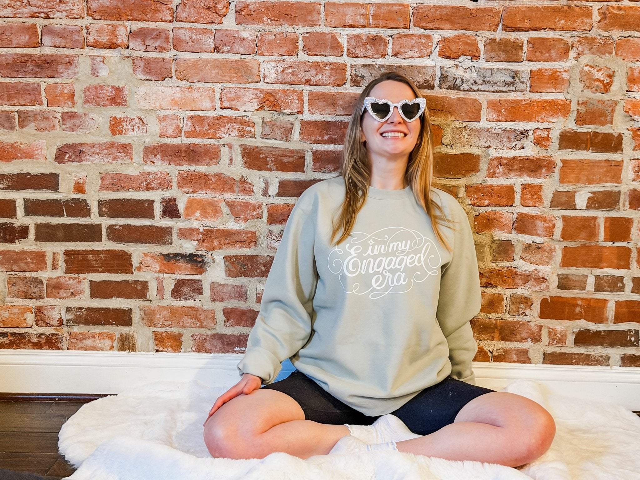 Engaged Era Sweatshirt - Sage Green Special Edition - Dear Ivy Design Studio