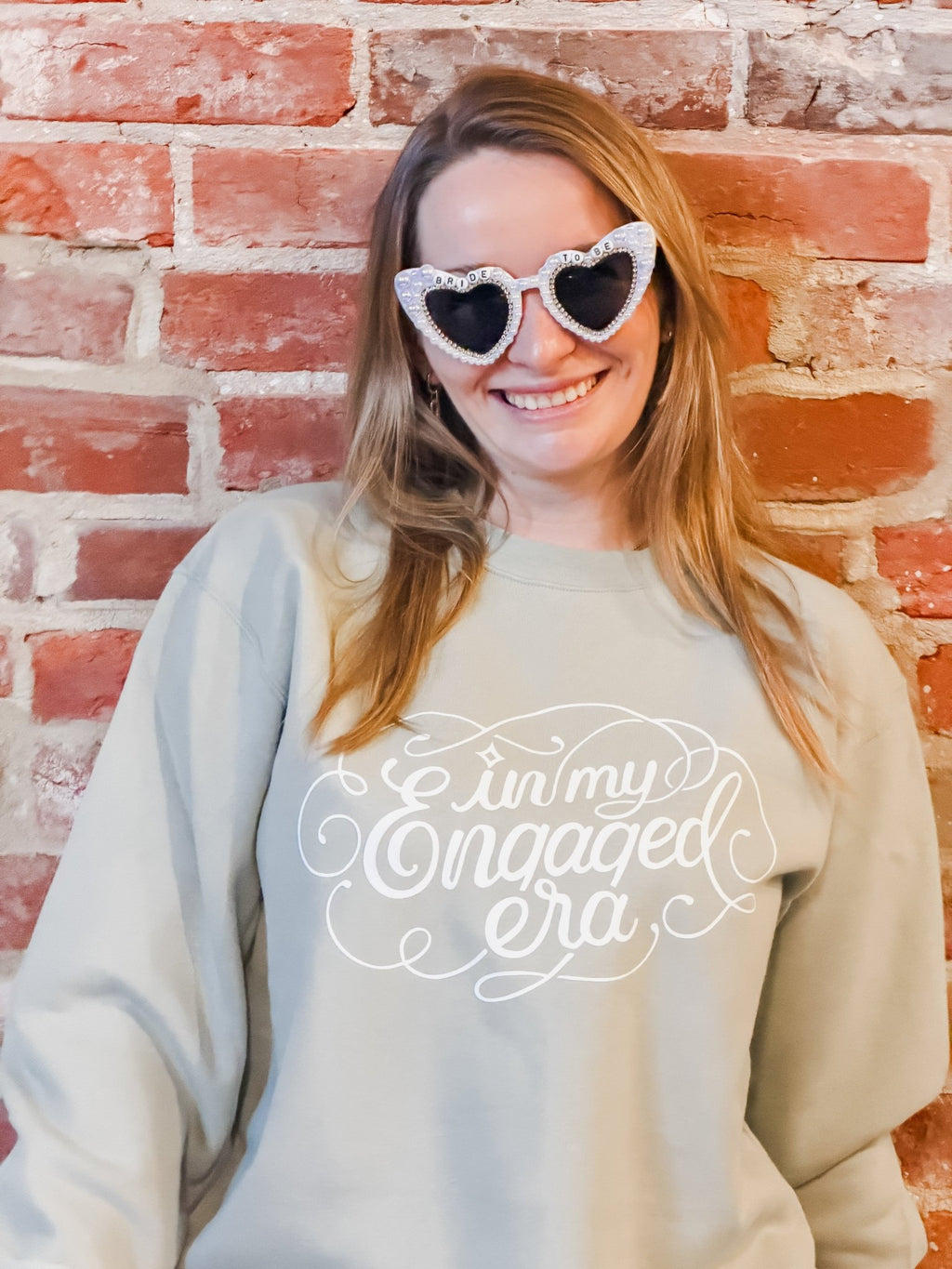 Engaged Era Sweatshirt - Sage Green Special Edition - Dear Ivy Design Studio